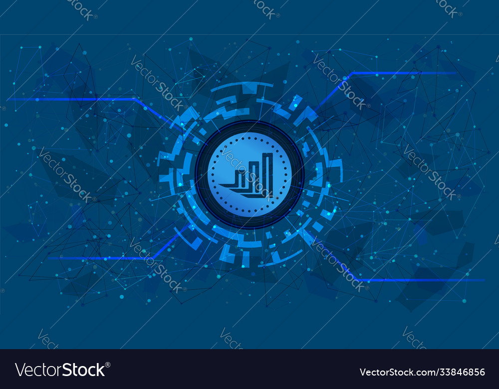 Idex token symbol defi project in circle vector image Idex token symbol defi project in circle