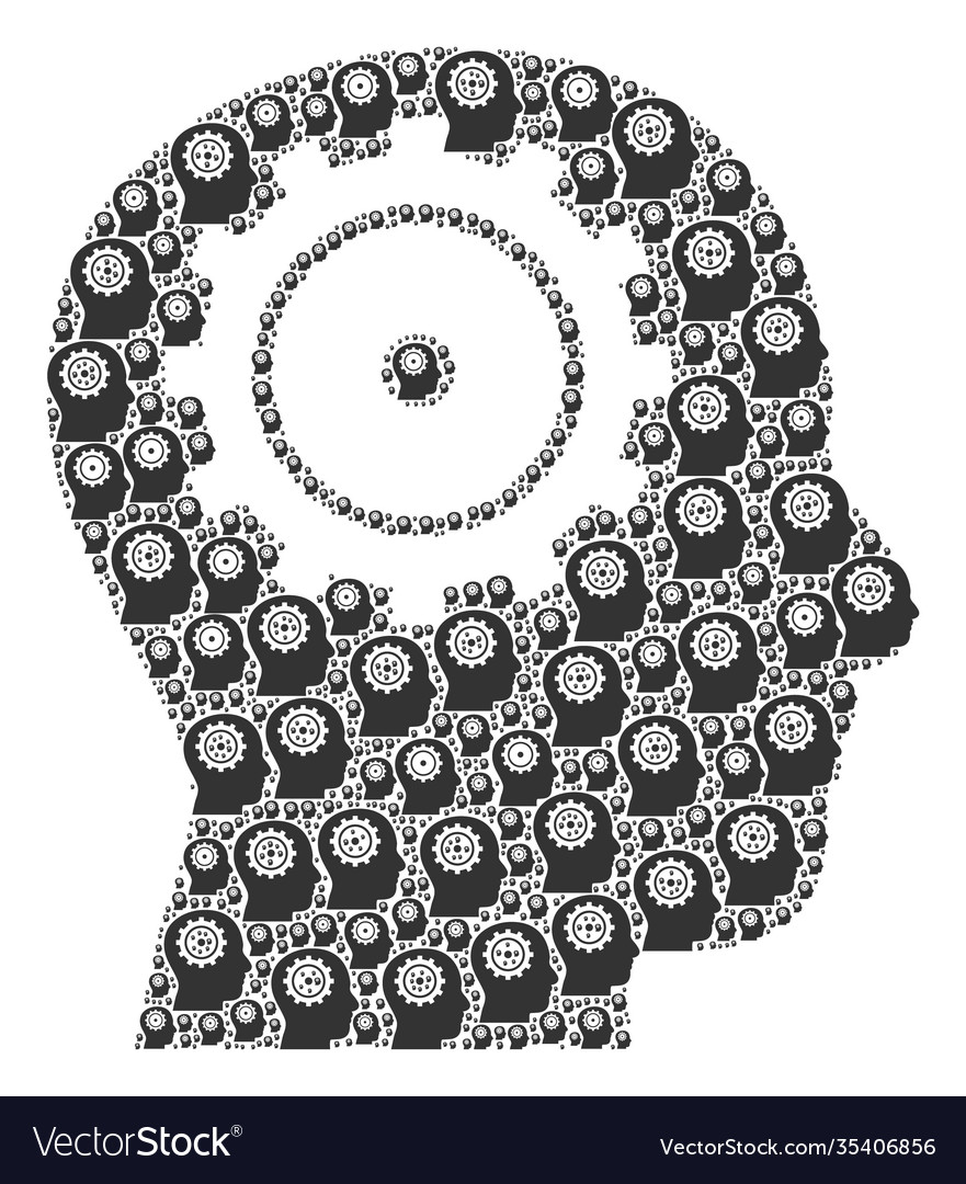 Intellect Recursion Komposition selbst Icons vector image Intellect Recursion Komposition selbst Icons