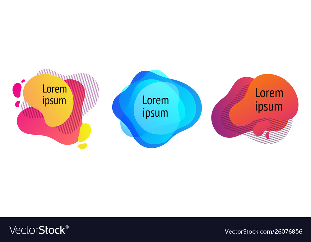 Modern abstract with colorful fluid vector image Modern abstract with colorful fluid