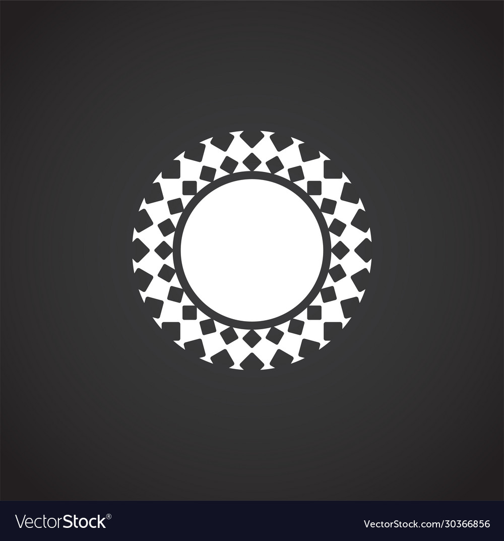 Sun related icon on background for graphic and web vector image Sun related icon on background for graphic and web