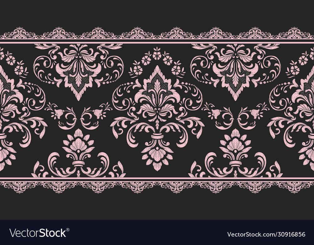 Victorian Damask Border
