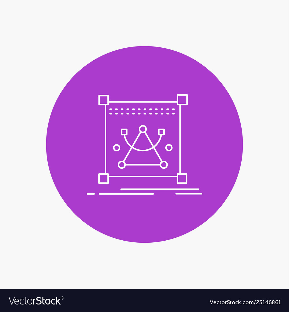 3d edit editing object resize white line icon vector image 3d edit editing object resize white line icon