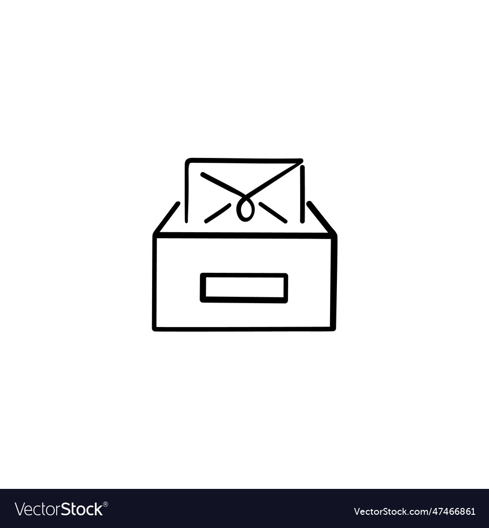 Archive line style icon design