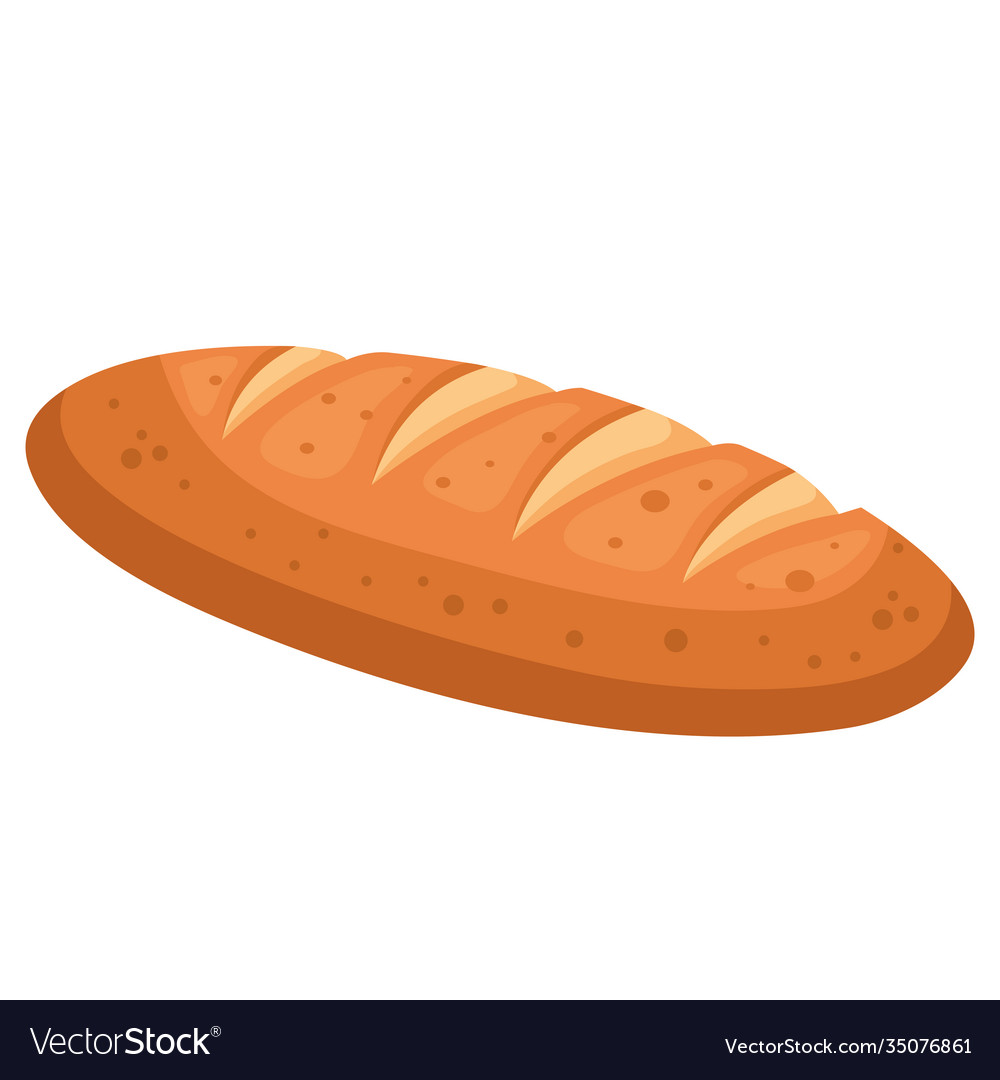 Bread baguette bakery isolated style icon Vector Image