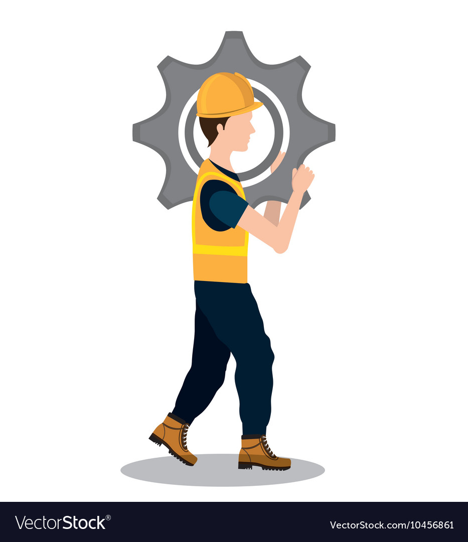 Builder constructor worker icon