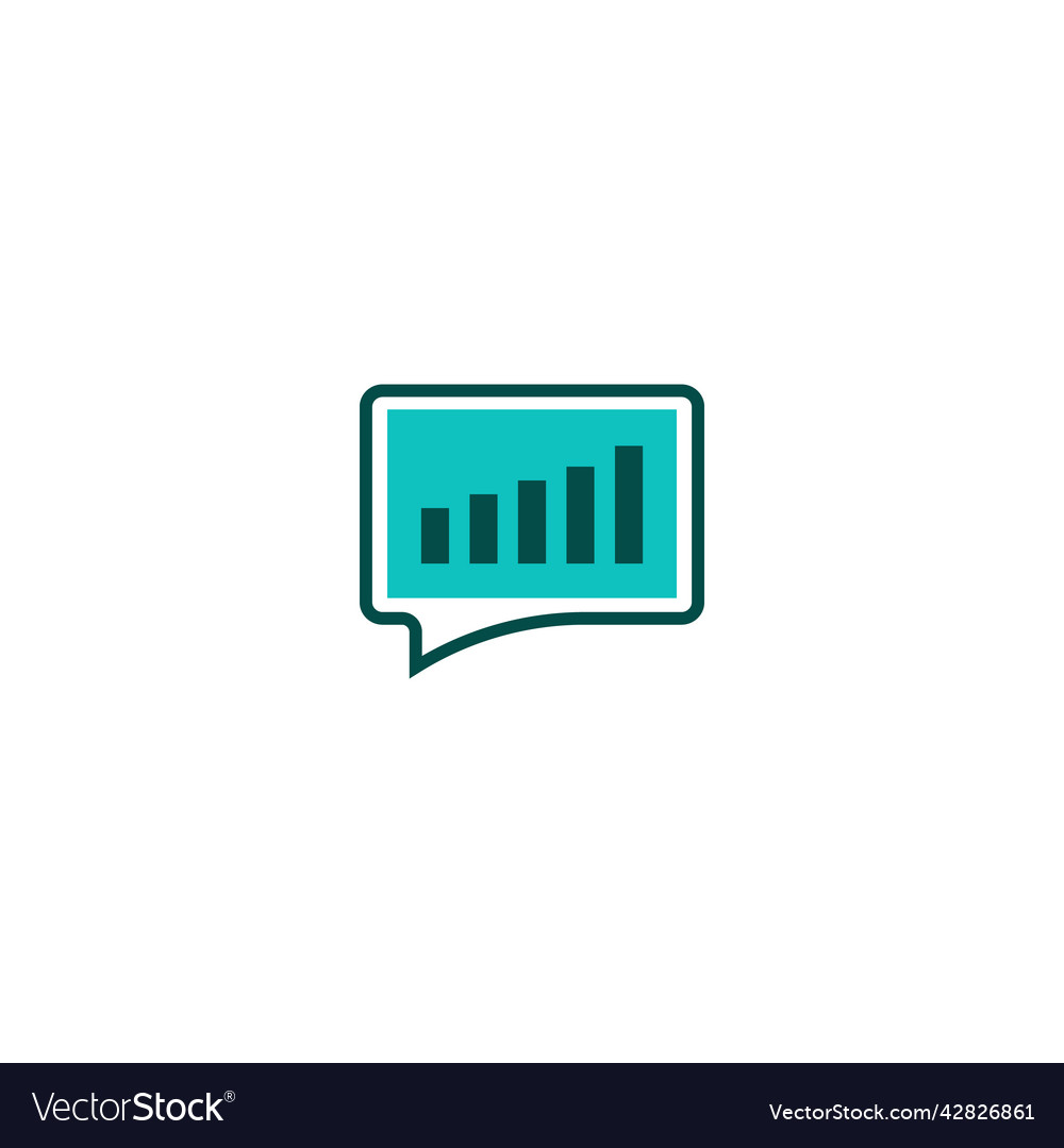 Chart line icon linear style sign for mobile vector image Chart line icon linear style sign for mobile