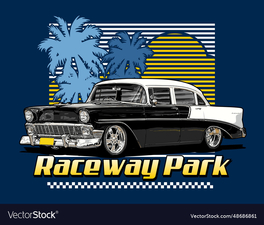 Klassische Autovorlage für Designbedarf vector image Klassische Autovorlage für Designbedarf
