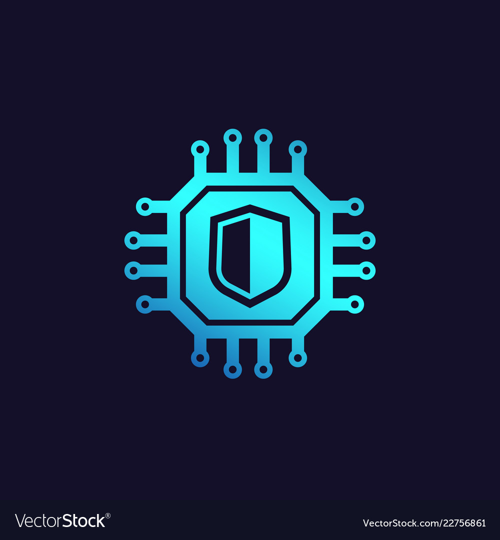 Cybersecurity data protection icon vector image Cybersecurity data protection icon