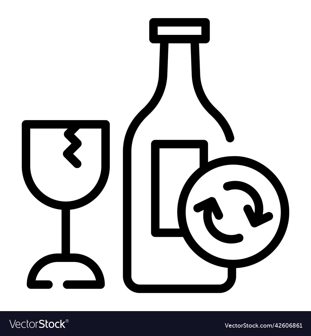 Glass Recycling Royalty Free Vector Image Vectorstock 2102