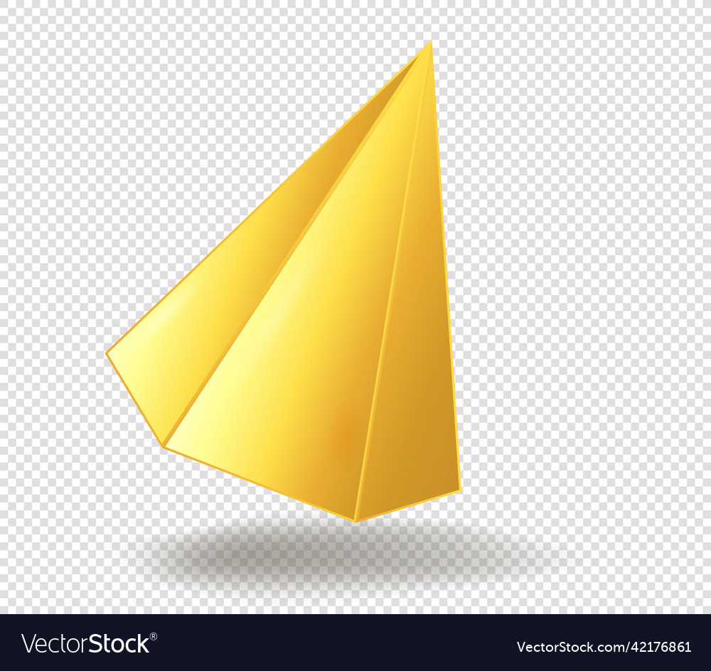 Golden Hexagonal Pyramid