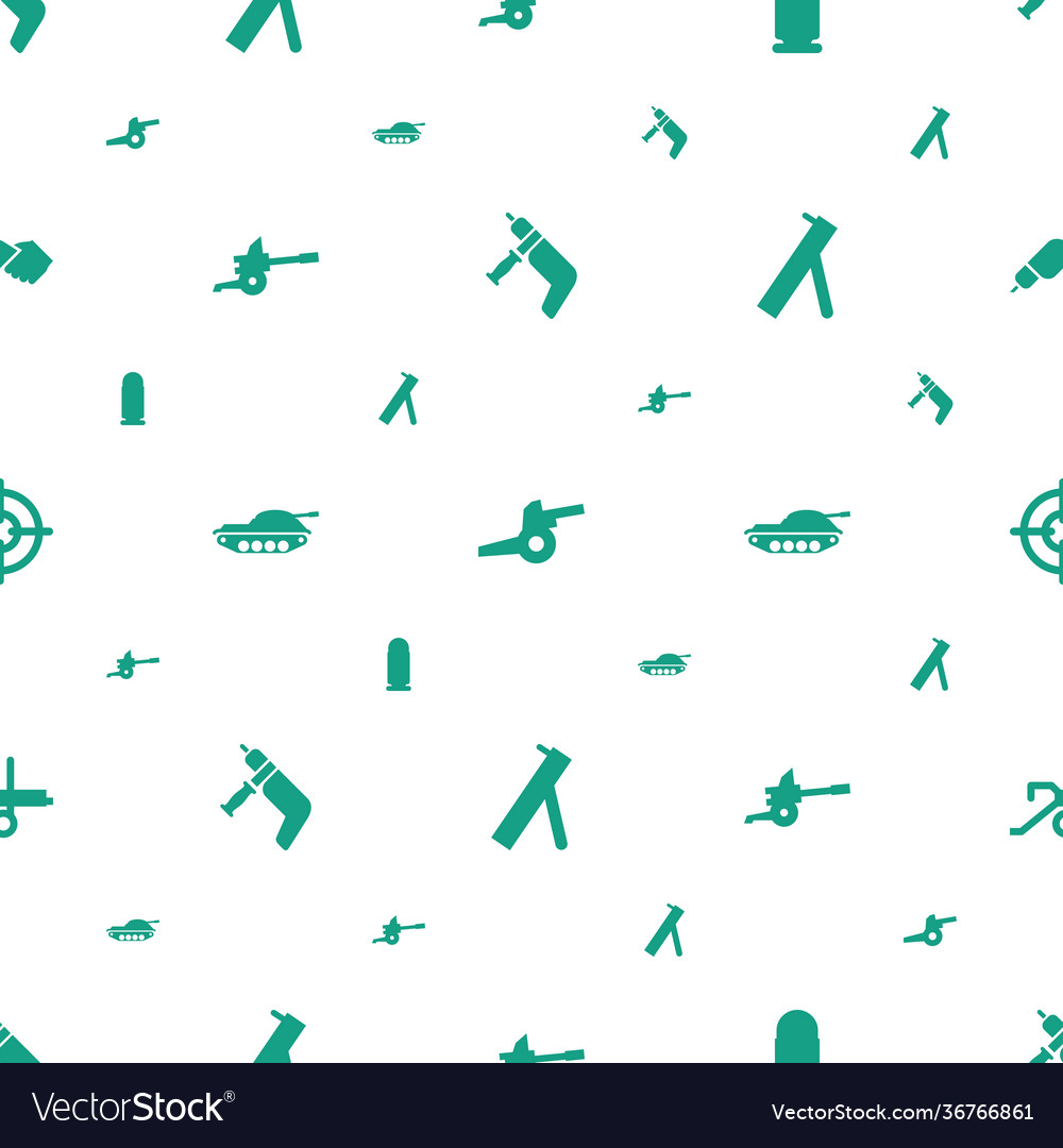 Gun icons pattern seamless white background