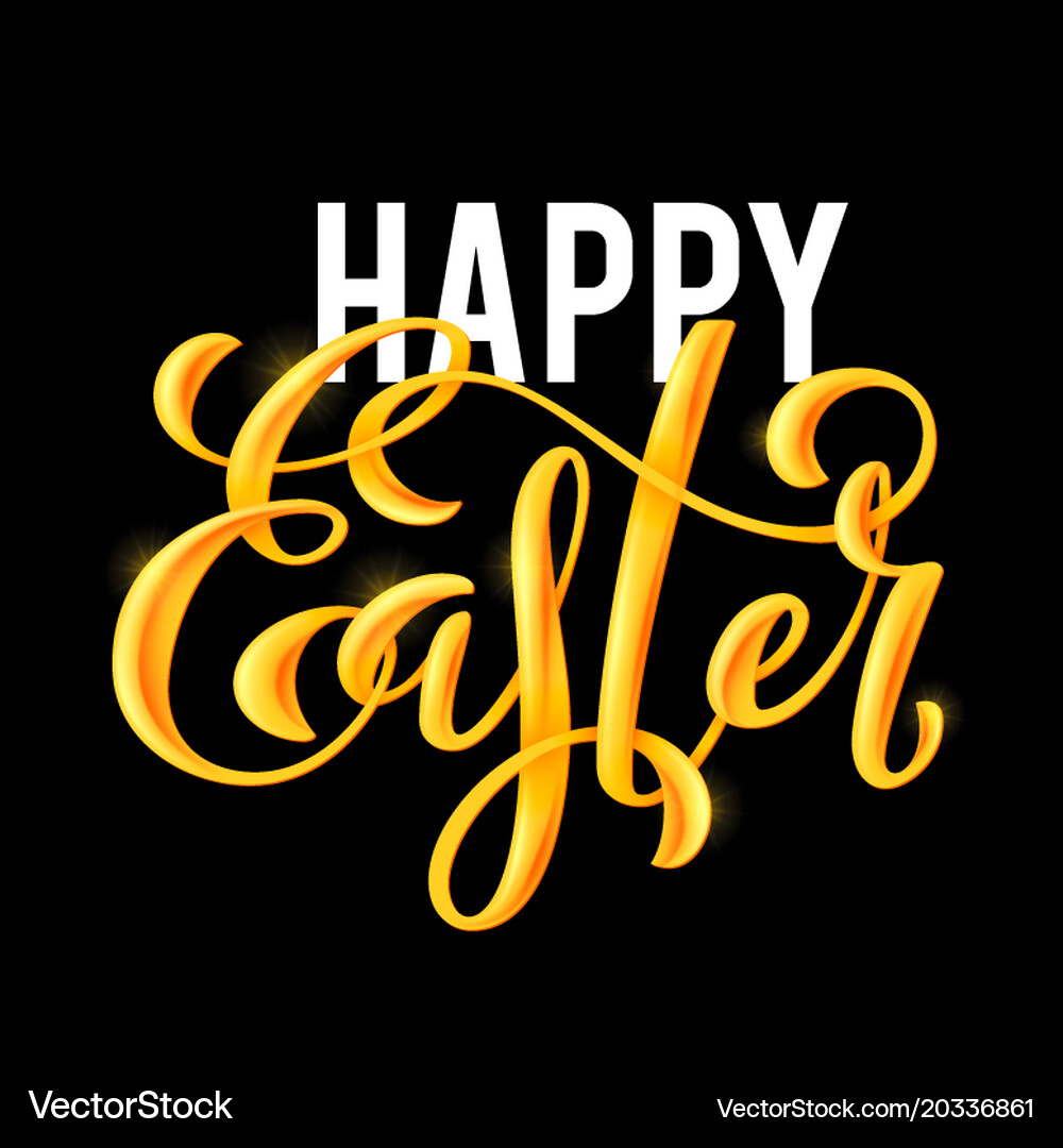 Happy easter poster Royalty Free Vector Image - VectorStock