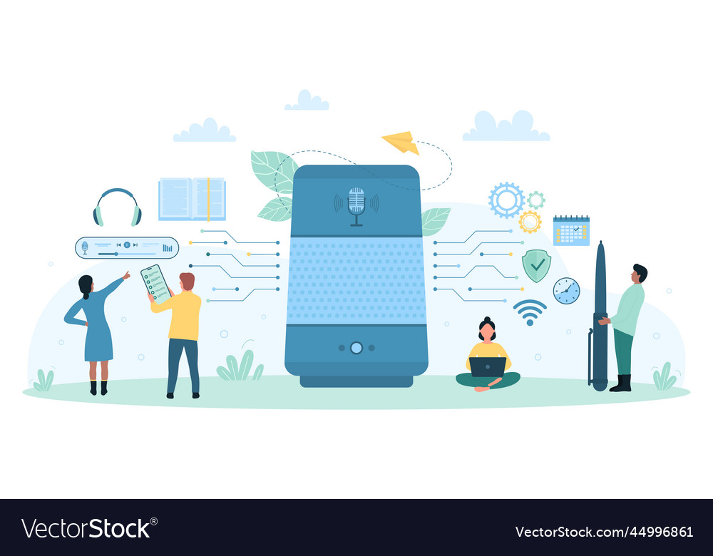 Iot smart electronic service and automation tiny Vector Image Iot smart electronic service and automation tiny