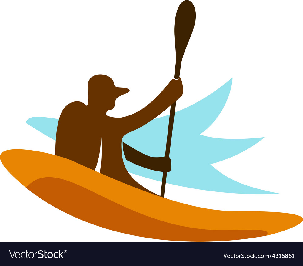 kayak fishing logo