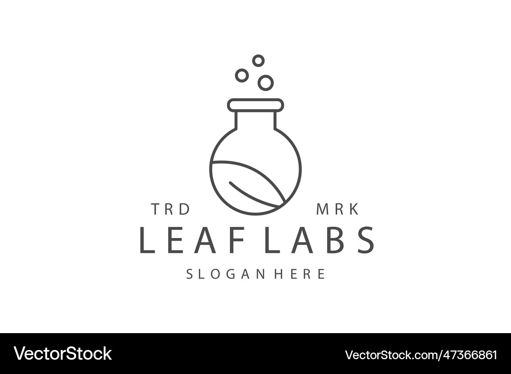 Leaf labs Royalty Free Vector Image - VectorStock