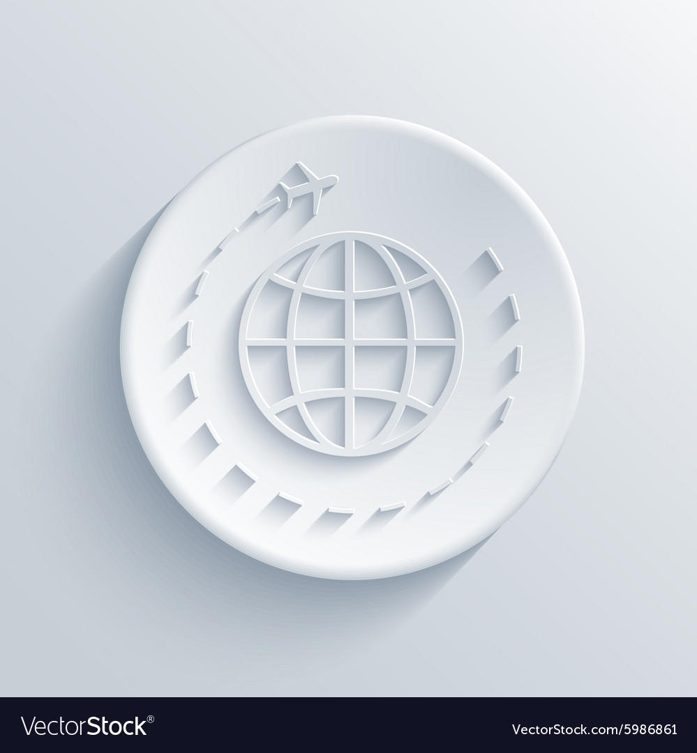 Light Circle Icon with Shadow