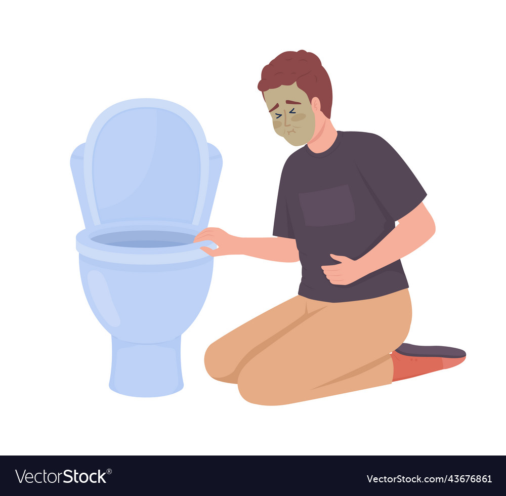 Man Experiencing Nausea