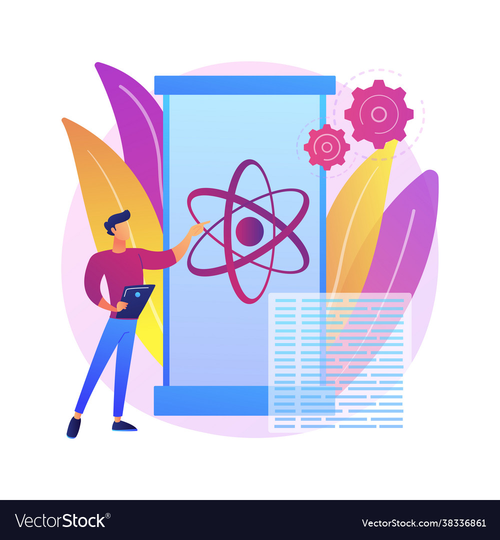 Quantum computing abstract concept vector image Quantum computing abstract concept