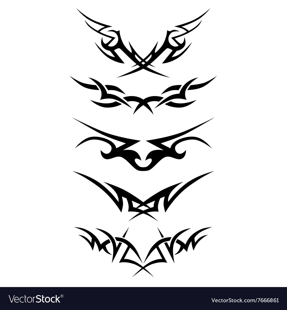 Tattoo tribal set