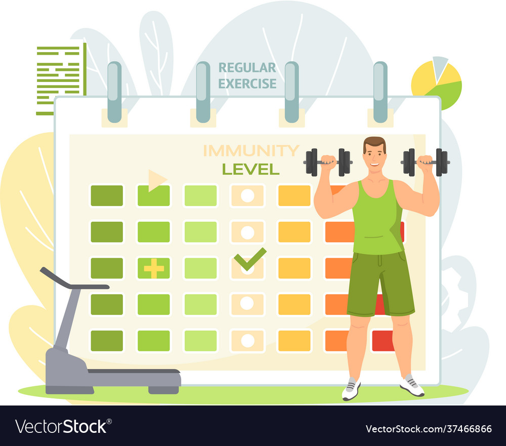 Athlete powerlifter lifting dumbbells against Vector Image