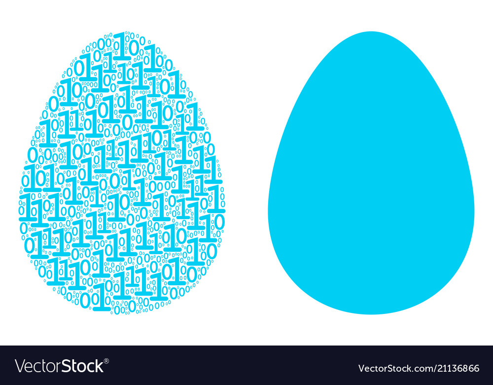 Egg composition of binary digits