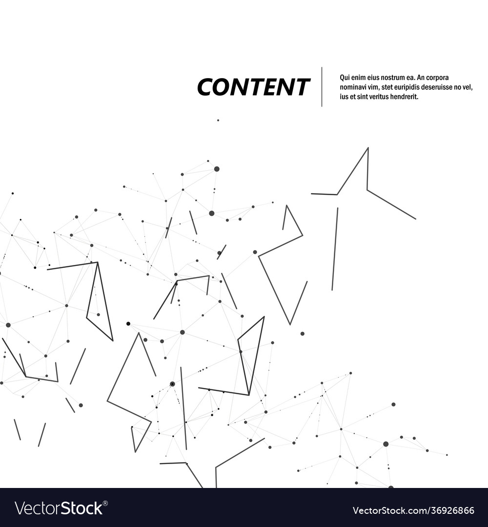 Modern design with connected dots and lines vector image Modern design with connected dots and lines