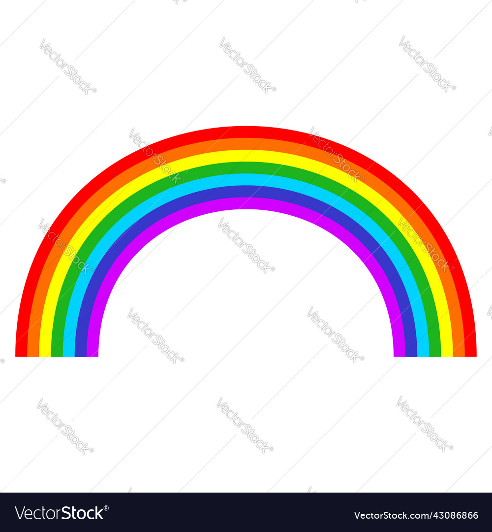 Rainbow graphic element shape