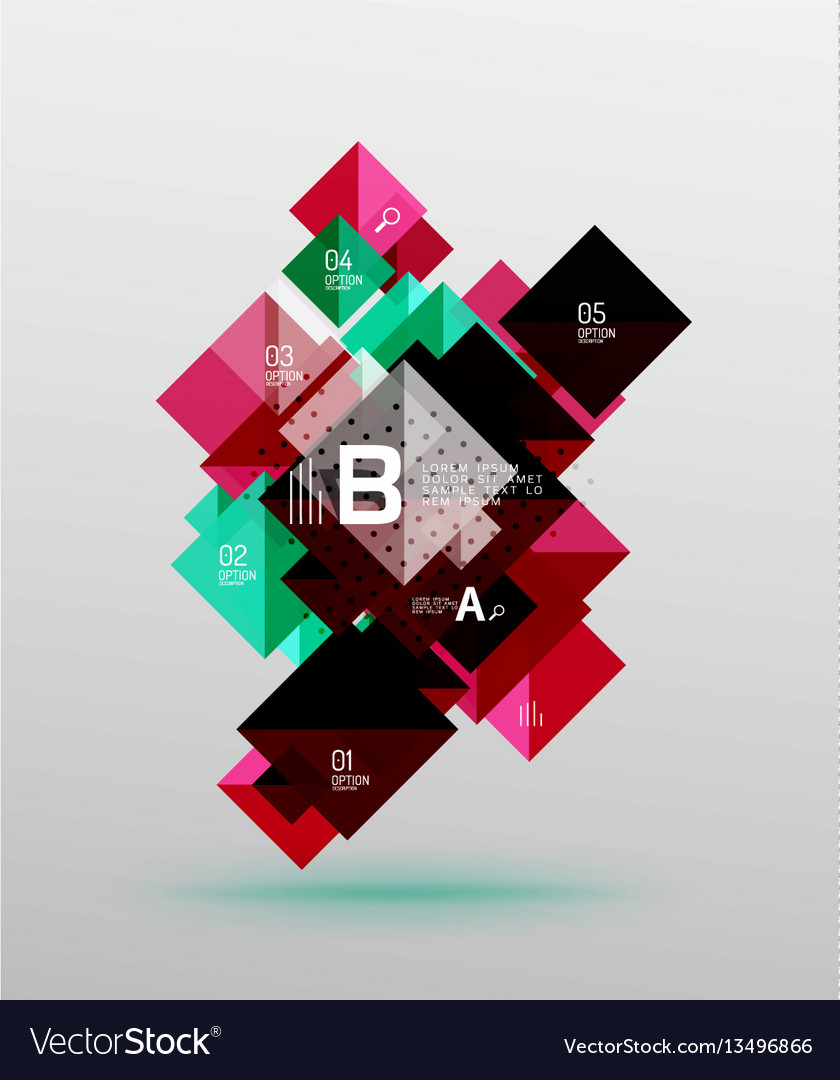 Repetition of overlapping color squares