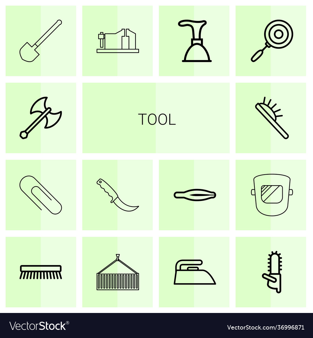 14 tool icons