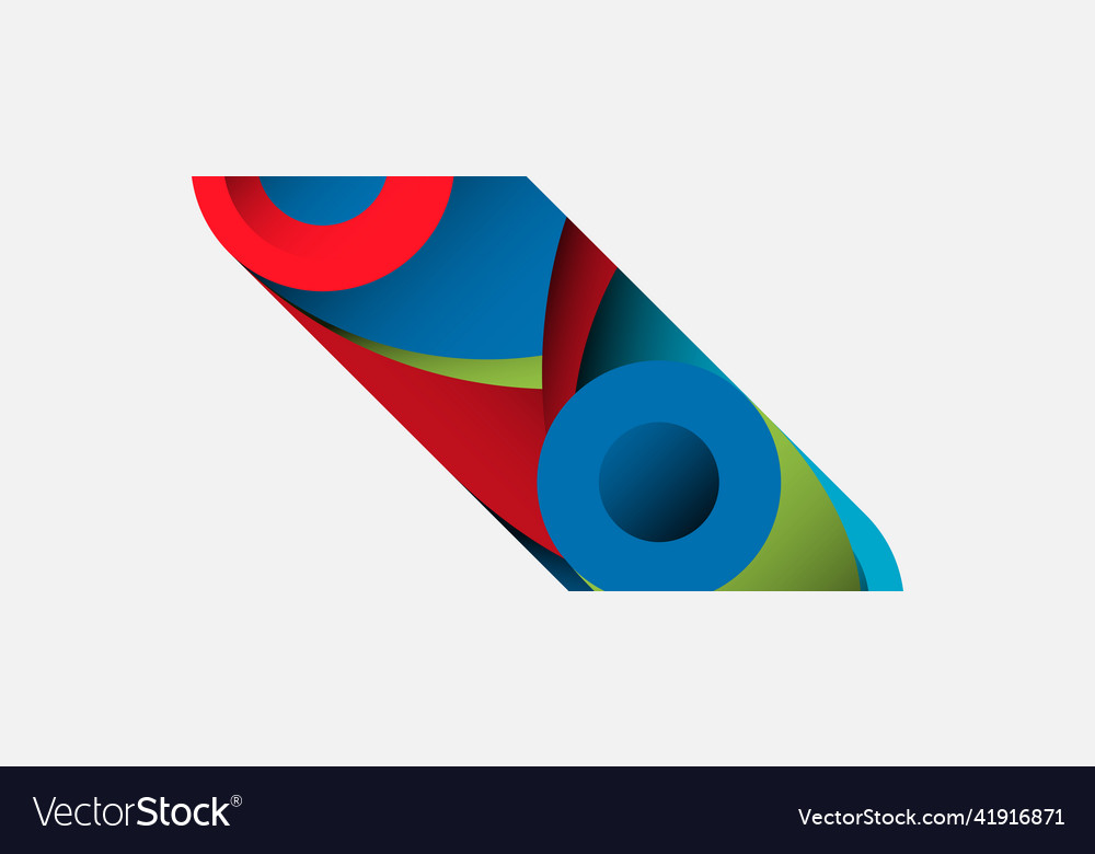 Abstract background minimal geometric circles Vector Image Abstract background minimal geometric circles