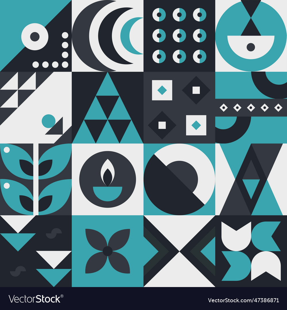 Abstract geometric pattern design in modern style