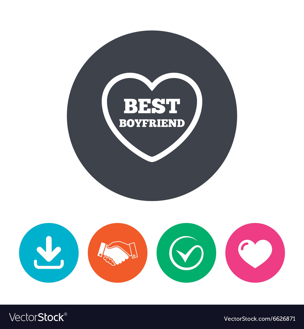 Beste Freund Schild Symbol Herz Liebe Symbol