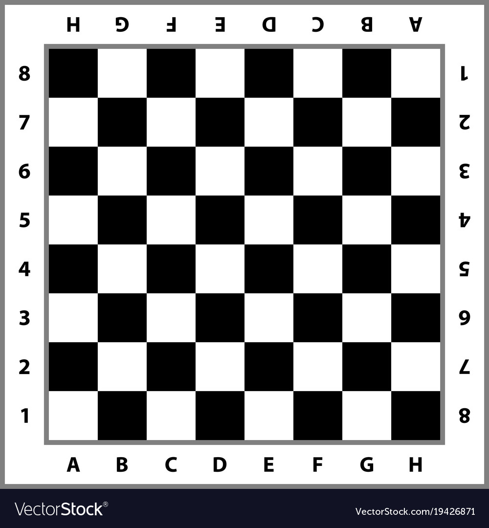 Chessboard background empty chess board Royalty Free Vector