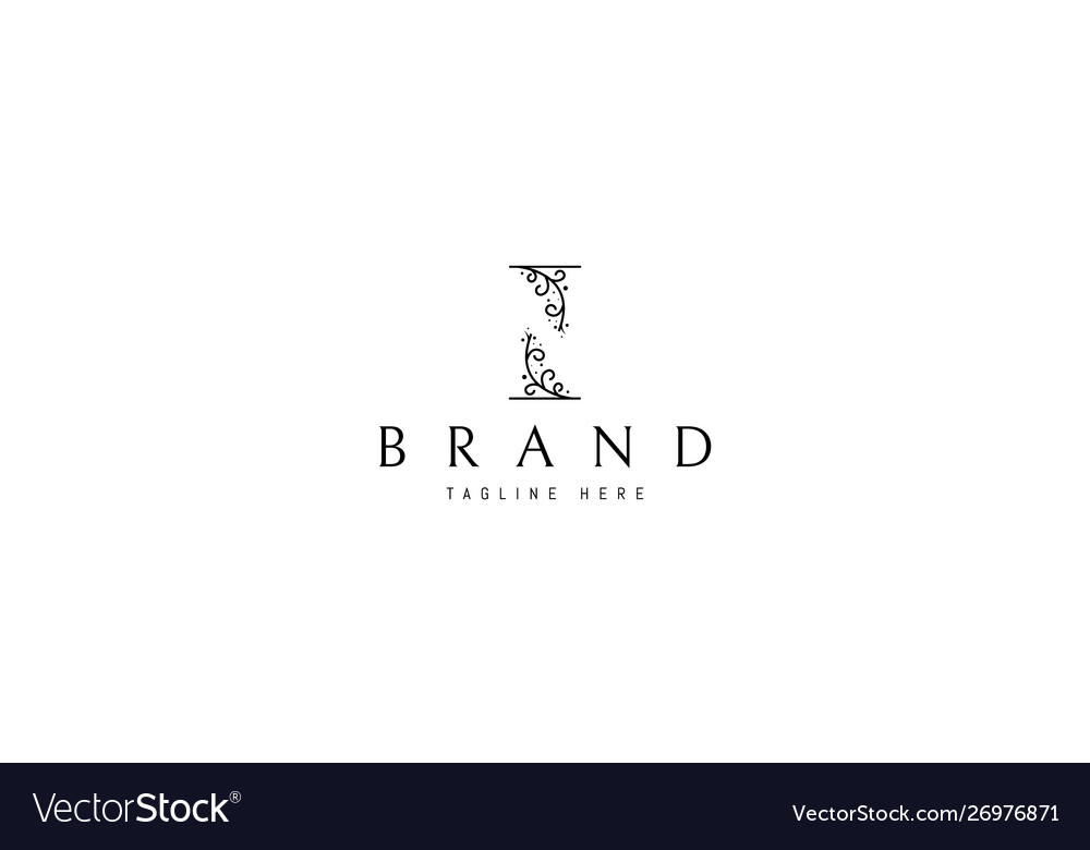 Elegant logo on which abstract image