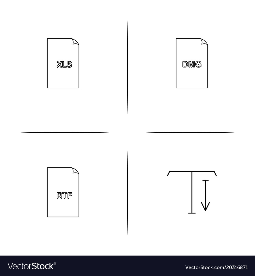 Files and folders sign simple linear icon