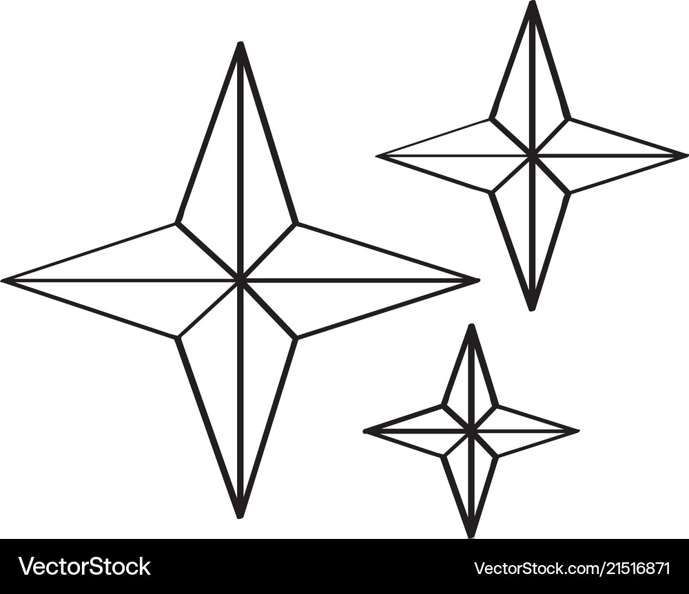 Isolated star shape icon Royalty Free Vector Image
