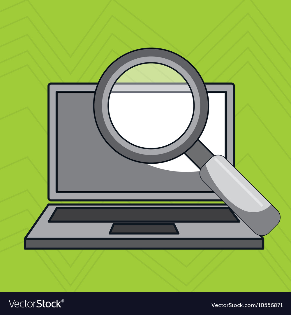Laptop computer data icon