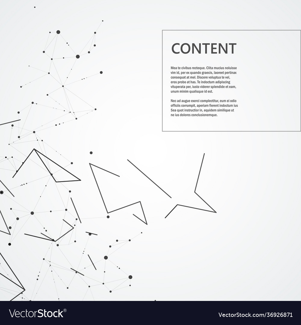 Modern design with connected dots and lines vector image Modern design with connected dots and lines