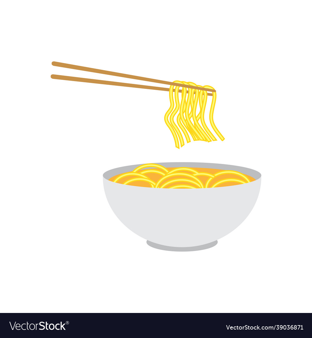 Noodles icon design template