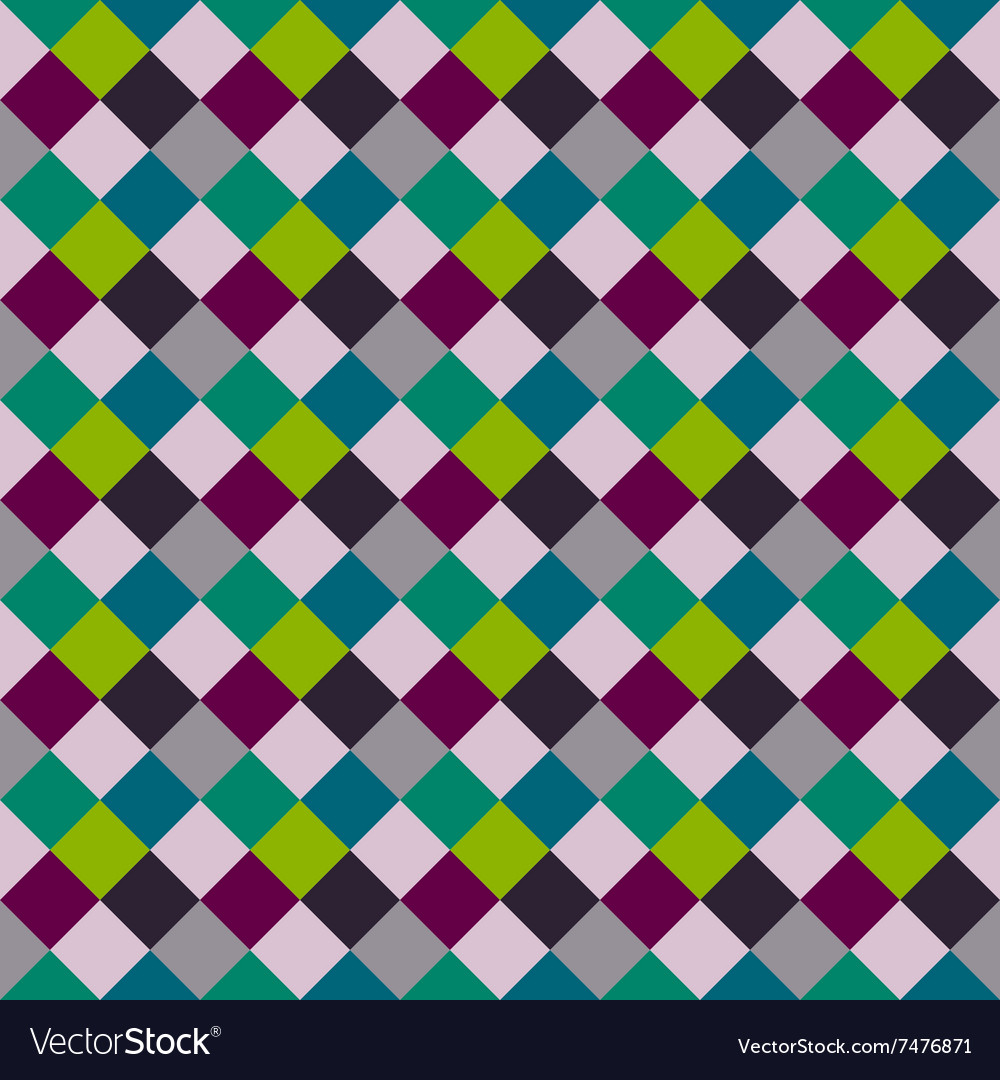 Seamless geometric checked pattern diagonal