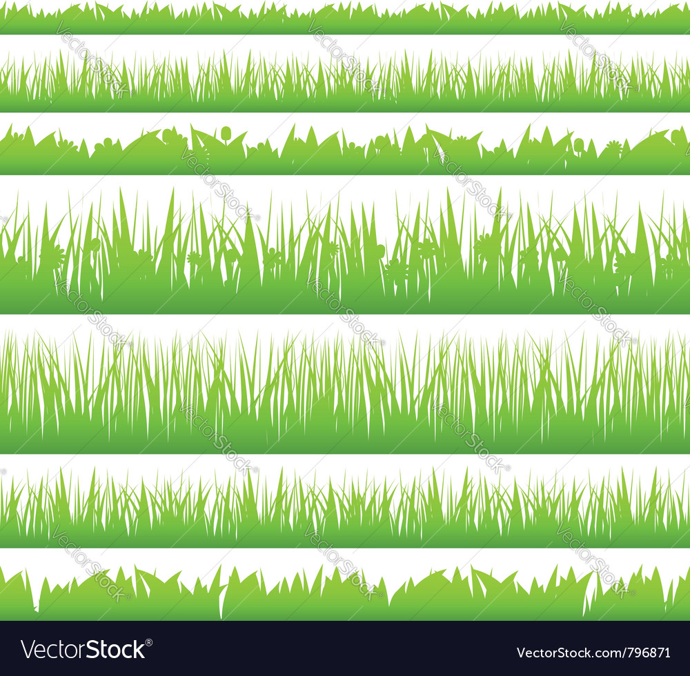 Seamless green grass Royalty Free Vector Image