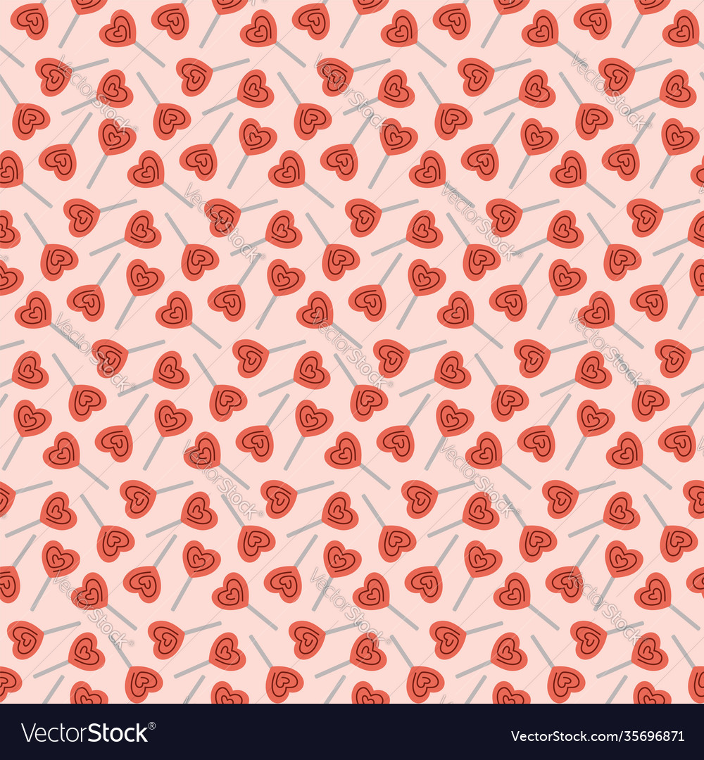 Seamless pattern with lollipops