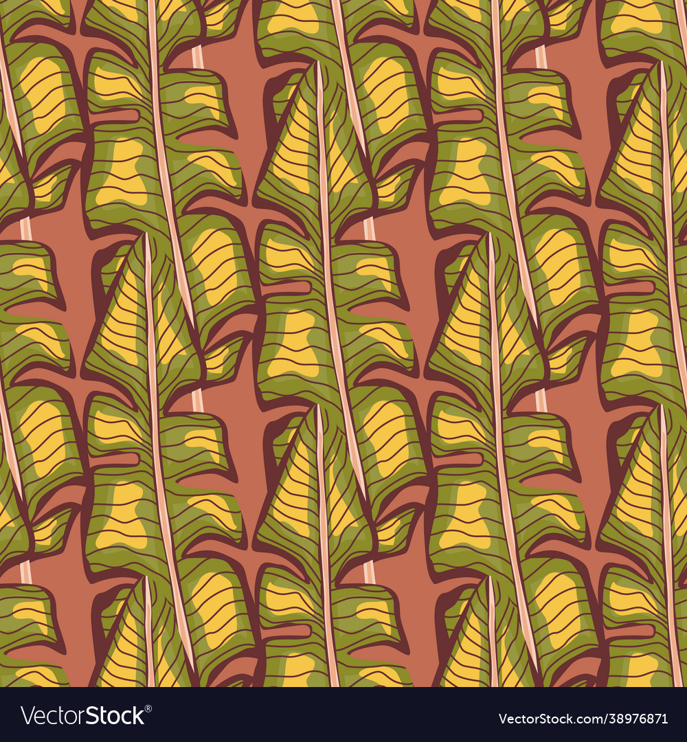 Simple style tropical seamless pattern vector image Simple style tropical seamless pattern