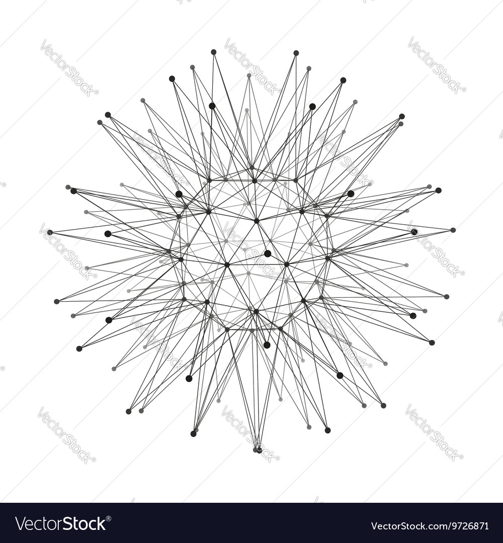 Sphere 3d grid design technology style