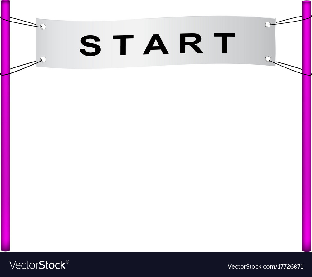 Start-Flag im Retro-Design