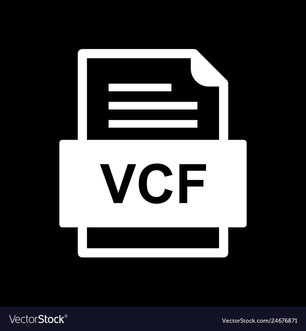 Vcf file document icon