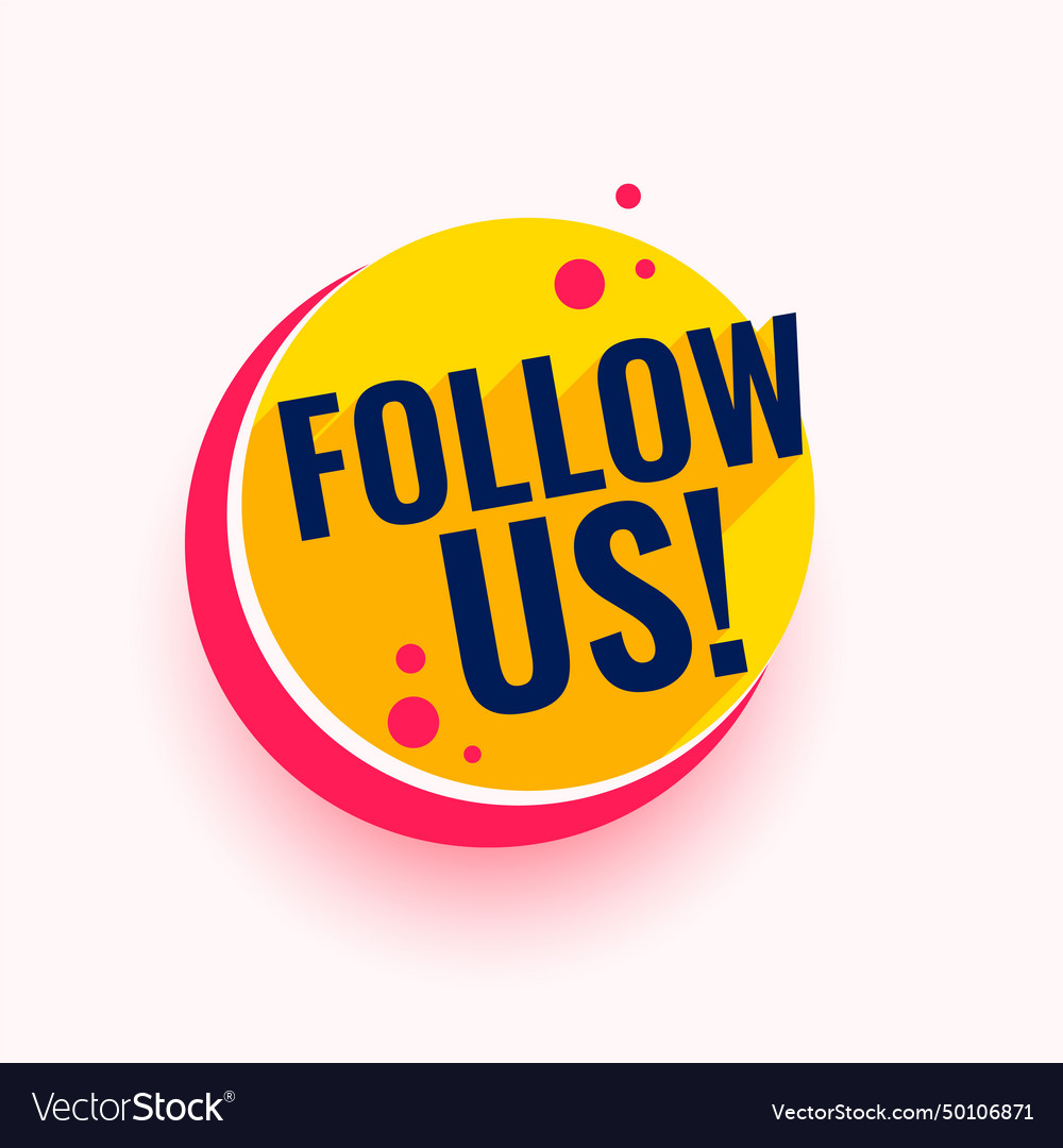 Web follow us promo template join or subscribe