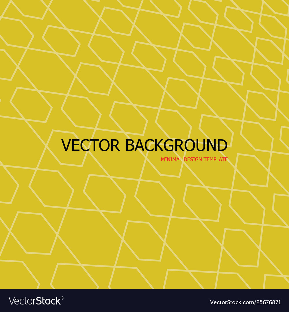 Yellow Hexagon Pattern Backdrop
