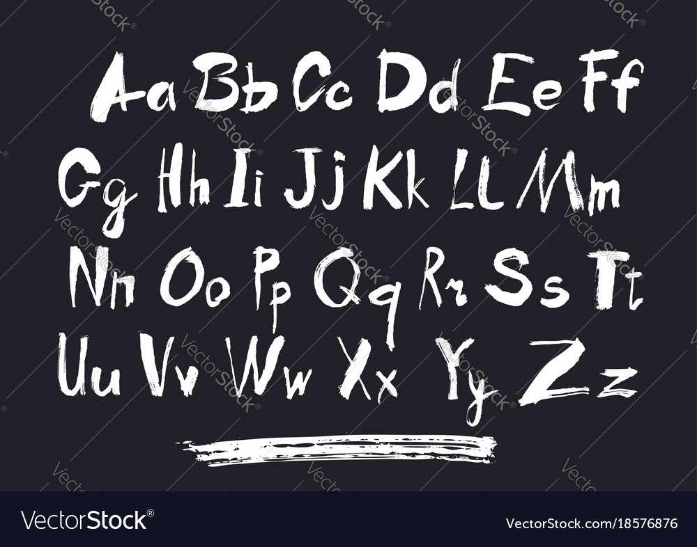 Alphabet letters lowercase uppercase and numbers