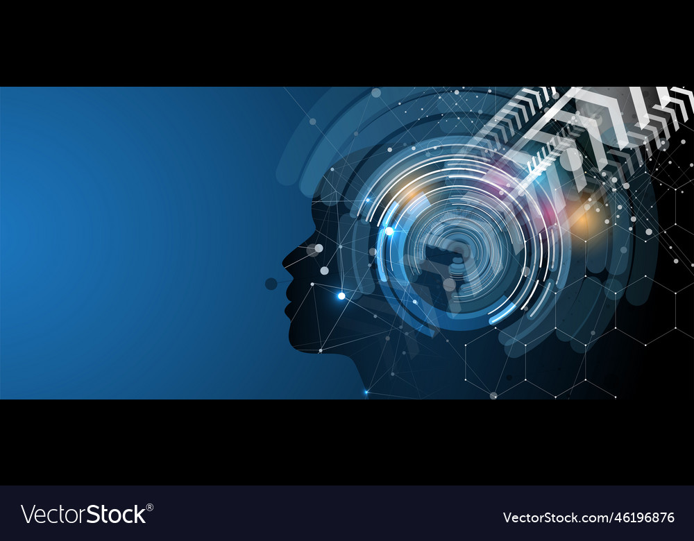 Artificial intelligence technology web background